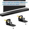 Aokicase Compatible with LG/HW-M450 HW-M550 HW-M430 HW-M360 HW-MM45 Holder Wall Mount Stand Accessories with Integrated Cable Management, Smart Home Speaker Accessories Rack (Black) 2 Pieces view 4