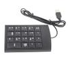 Zunate Mini USB Numeric Keypad, USB 19 Key Number Numeric Keypad Keyboard for Laptop PC Computer, Big Print Letters (Black) view 3