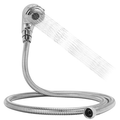 Garaook G1/2" Connector Shampoo Bowl Hose Sprayer Kit, 47 Inch Stainless Steel Shampoo Hose with Compact Spray Head to Attach Shampoo Bowl Faucet Vacuum Breaker Kit for Salon Sink & Shampoo Bowl