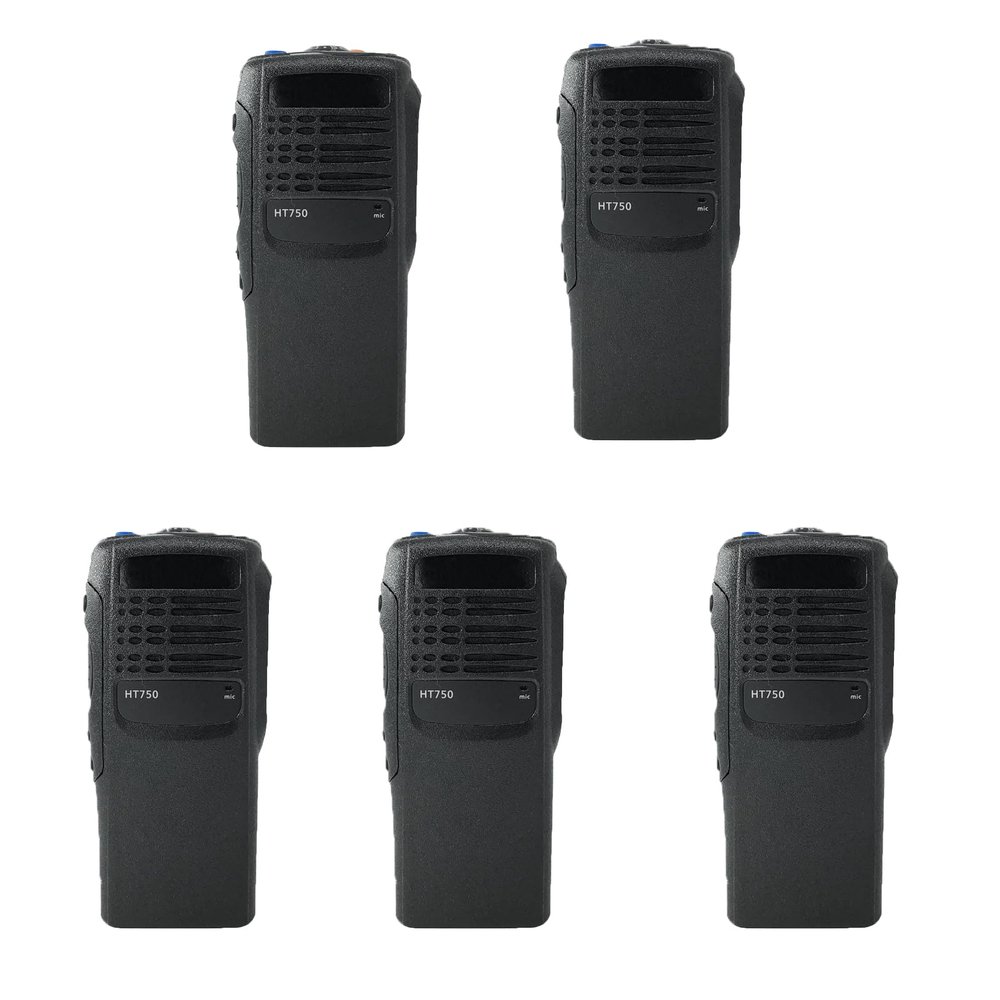 Amazingxiax 5Pack Replacement Housing Case Front Cover Compatible with HT750 GP340 GP328 -Black