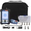 Fiber Optic Inspection Probe Kit 400X Magnification Fiber Connector Endface Microscope with 3.5 Inch Display Monitor 32G TF Card 4000mAh Battery Inspection Camera view 1