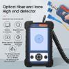 Fiber Optic Inspection Probe Kit 400X Magnification Fiber Connector Endface Microscope with 3.5 Inch Display Monitor 32G TF Card 4000mAh Battery Inspection Camera view 2