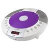 HANNLOMAX HX-330CD CD Player, FM Radio, Bluetooth, Alarm Clock, Red LED Display, USB Port for Charging and MP3 Playback, Aux-in, Remote Control Included, AC Operation only. (Purple) view 1