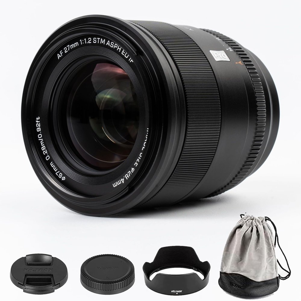 VILTROX 27mm f/1.2 F1.2 Pro XF Mount APS-C Portrait Autofocus Lens for Fujifilm Fuji X-Mount Cameras X-T30 X-T3 X-PRO3 X-T200 X-E4 X-E3 XH2S XH2 XT5 XT4 XT3 XS20 XT30 II XT200