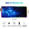 Mouse Pads Blue Starry Sky Pattern RGB Gaming Mouse Pad,XXL Mouse Pad 31.5x11.8, Keyboard Mouse Pad XL, LED Mouse Pad, Gaming Desk Pad,L-Large(11.8"X31.5") view 2