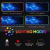 Mouse Pads Blue Starry Sky Pattern RGB Gaming Mouse Pad,XXL Mouse Pad 31.5x11.8, Keyboard Mouse Pad XL, LED Mouse Pad, Gaming Desk Pad,L-Large(11.8"X31.5") view 3