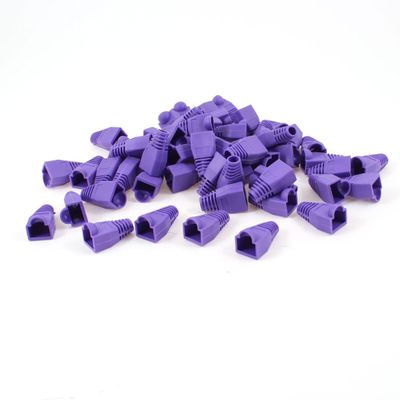 XYWHPGV 60 Pcs Purple Soft Plastic Hood Cover Boots for RJ45 Connector(e69da b6e1d 077bb 9c324 bdca8 e3a22