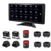 10.36 Inch Touch Backup Camera System with 4 AHD 1080P Camera & 2 Radar Alarm, 4-Channel BSD All-in-One Monitor for Truck RV Campers view 1