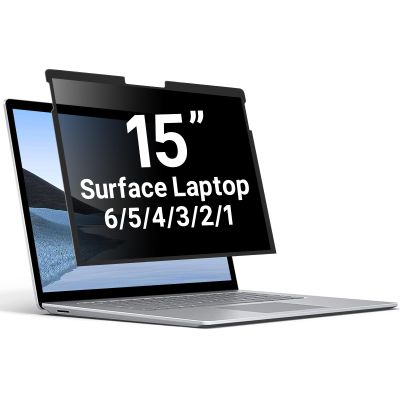 ZOEAGG Privacy Screen for Surface Laptop 15 Inch, for Removable Microsoft Surface Laptop 6/5/4/3/2/1, Reusable, Easy Installation, Anti-Spy Privacy Filter, Anti-Glare, Blue Ray Reduction