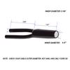 Cable Pants,Speaker Wire Pants,Wire Wrapping Kit,Speaker Cable Pants 12mm- 2X 5.5mm,Dressing Up or Protecting Cable Wires,8-Pack,Black view 2