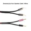 Cable Pants,Speaker Wire Pants,Wire Wrapping Kit,Speaker Cable Pants 12mm- 2X 5.5mm,Dressing Up or Protecting Cable Wires,8-Pack,Black view 3