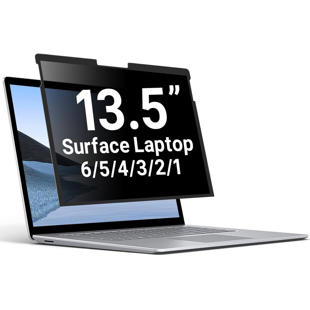 ZOEAGG Privacy Screen for Surface Laptop 13.5 Inch, for Removable Microsoft Surface Laptop 6/5/4/3/2/1, Reusable, Easy Installation, Anti-Spy Privacy Filter, Anti-Glare, Blue Ray Reduction
