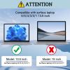 ZOEAGG Privacy Screen for Surface Laptop 13.5 Inch, for Removable Microsoft Surface Laptop 6/5/4/3/2/1, Reusable, Easy Installation, Anti-Spy Privacy Filter, Anti-Glare, Blue Ray Reduction view 2