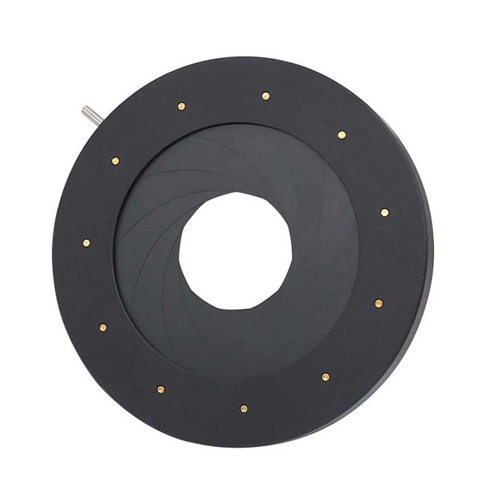 Lab Microscope Slides 2-50mm Amplifying Diameter Metal Zoom Iris Diaphragm Aperture Condenser for Camera C_CTV Lens Microscope Optical Instrument Microscope Parts