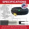 Bundle Offer | RADIANT SOLUTIONS HeatTapePro- Self-Regulating Heat Cable with GlowCap- 10 YR warranty - Ice Dam & Pipe Freeze Protection - 87 ft cable + 16 Long ThermaCord 120v Heat Cable Controller view 4