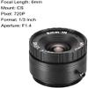 XYWHPGV 2Pcs Camera Varifocal Lens 6mm Focal Length 720P F1.4 1/3 Inch CS Mount for CCD Camera(38062 4f43b 7bdaf f3b00 f2e21 345e9 view 2