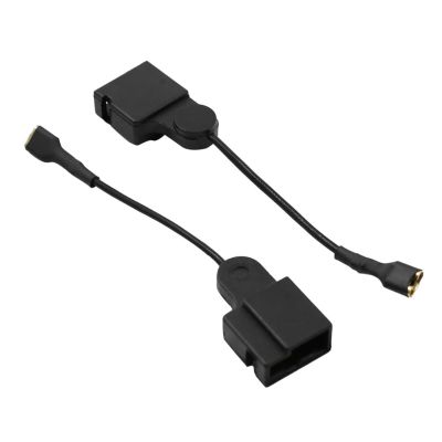 Karlass Car 2pcs Black Car Horn Speaker Adapter Wiring Harness Pigtail Socket for Toyota Camry Highlander Corolla Crown Reiz Vios RAV4 Corolla EX Prado