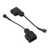 Karlass Car 2pcs Black Car Horn Speaker Adapter Wiring Harness Pigtail Socket for Toyota Camry Highlander Corolla Crown Reiz Vios RAV4 Corolla EX Prado view 1