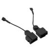 Karlass Car 2pcs Black Car Horn Speaker Adapter Wiring Harness Pigtail Socket for Toyota Camry Highlander Corolla Crown Reiz Vios RAV4 Corolla EX Prado view 2