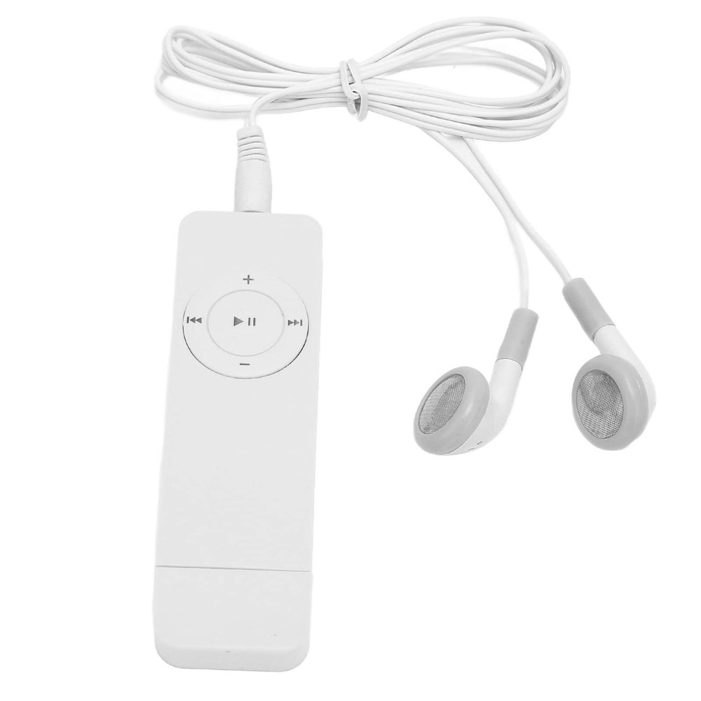 Mini MP3 Player for Kids, HiFi Lossless Music Player MP3 Support up to 64GB, Portable Mini Music Player for Students Running Travel (White)