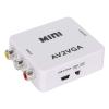 Zunate Mini Composite AV to VGA Adapter TV Set Top Box Audio Video Converter, Plug and Play, Display Freely, Advanced Scanning Frequency, Compatible with Multiple Resolutions view 4