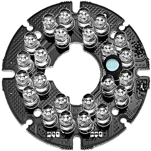 XYWHPGV 24 LEDs 850nm IR Infrared Board 90 Degree Round Plate IR Illuminator Board Bulb for CCTV Security Camera(4e556 36e64 bd1aa bced6 9da0f b5f49