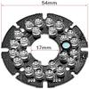 XYWHPGV 24 LEDs 850nm IR Infrared Board 90 Degree Round Plate IR Illuminator Board Bulb for CCTV Security Camera(4e556 36e64 bd1aa bced6 9da0f b5f49 view 2