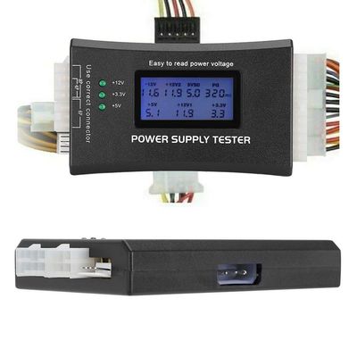 LCD Power Tester, Intuitive Voltage Display with Automatic Fault Alarm, Compatible with ATX, BTX, ITX, TFX Power Supplies, Small and Beautiful Appearance