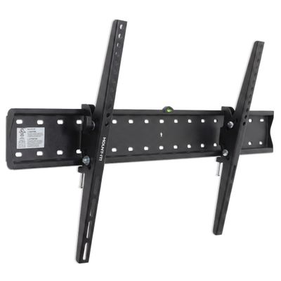 Mount-It! UL Certified Tilting TV Wall Mount for Most 43-90 Inch Flat Screen TVs, Heavy Duty Wall Mount TV Bracket Max VESA 800x400, Holds up to 110 lb, Tilting Display Bracket Fits 70, 80, 90 inch