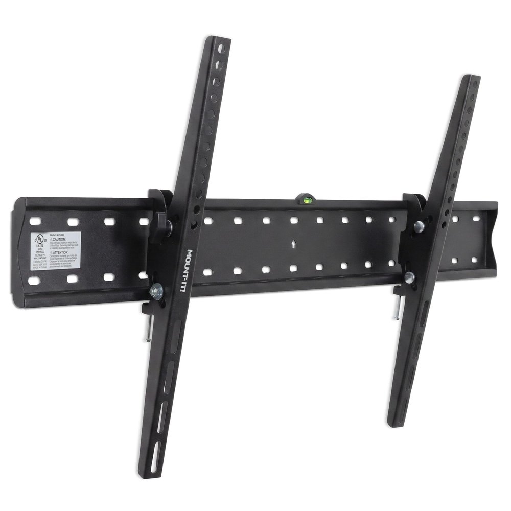 Mount-It! UL Certified Tilting TV Wall Mount for Most 43-90 Inch Flat Screen TVs, Heavy Duty Wall Mount TV Bracket Max VESA 800x400, Holds up to 110 lb, Tilting Display Bracket Fits 70, 80, 90 inch