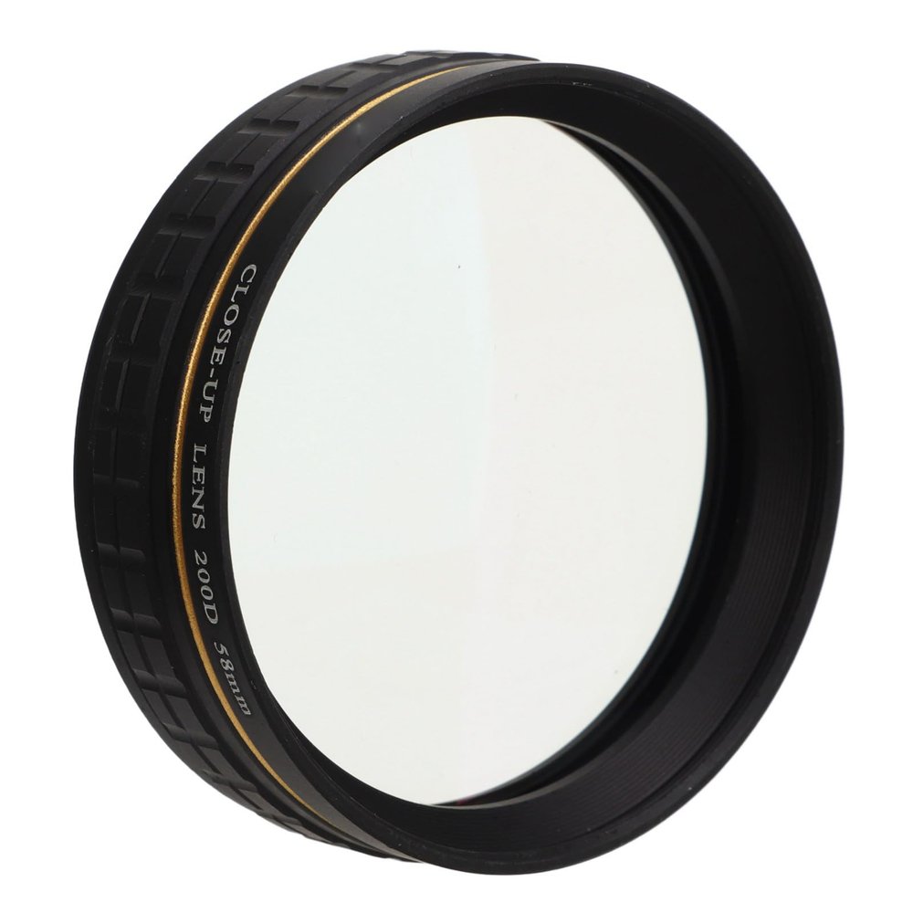Closeup Lens, Optical Glass, High Completion Rate Photography Tool, Farther Macro Closeup Filter for Jewelry for Insects (58mm)