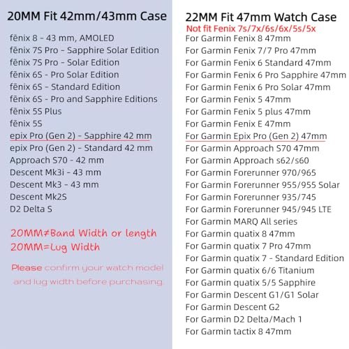 20mm 22mm Nylon Quick Dry Watch Band for Garmin Fenix 8 43mm 47mm 51mm /Fenix E/Fenix 7/Fenix 6/Fenix 5/Epix Pro/Instinct, Quick-Fit 20 22 26 Watch Band Strap for Garmin