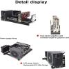 PC Case Open Air Desktop Frame ATX ITX MATX Horizontal Computer Chassis Rack Computer Case Aluminum Bracket Support ATX Power Supply DIY Build view 4