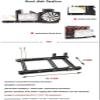 PC Case Open Air Desktop Frame ITX Horizontal Computer Chassis Rack Computer Case Aluminum Bracket Support ATX Power Supply DIY Build view 3