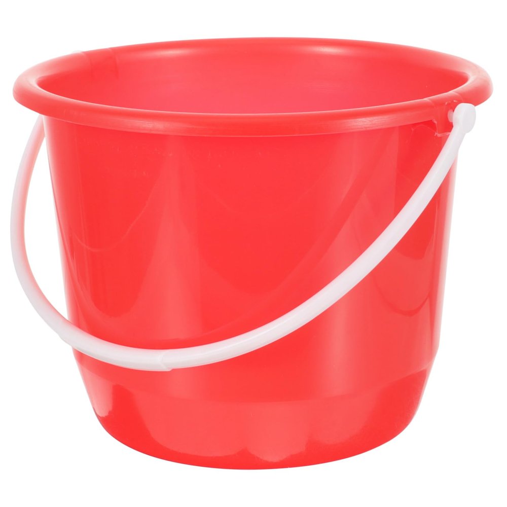 HOOTNEE Plastic Water Bucket with Handle Portable Multipurpose Bucket for Home Gardening Beach and Dog Watering Lightweight and Durable Wash