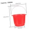 HOOTNEE Plastic Water Bucket with Handle Portable Multipurpose Bucket for Home Gardening Beach and Dog Watering Lightweight and Durable Wash view 4