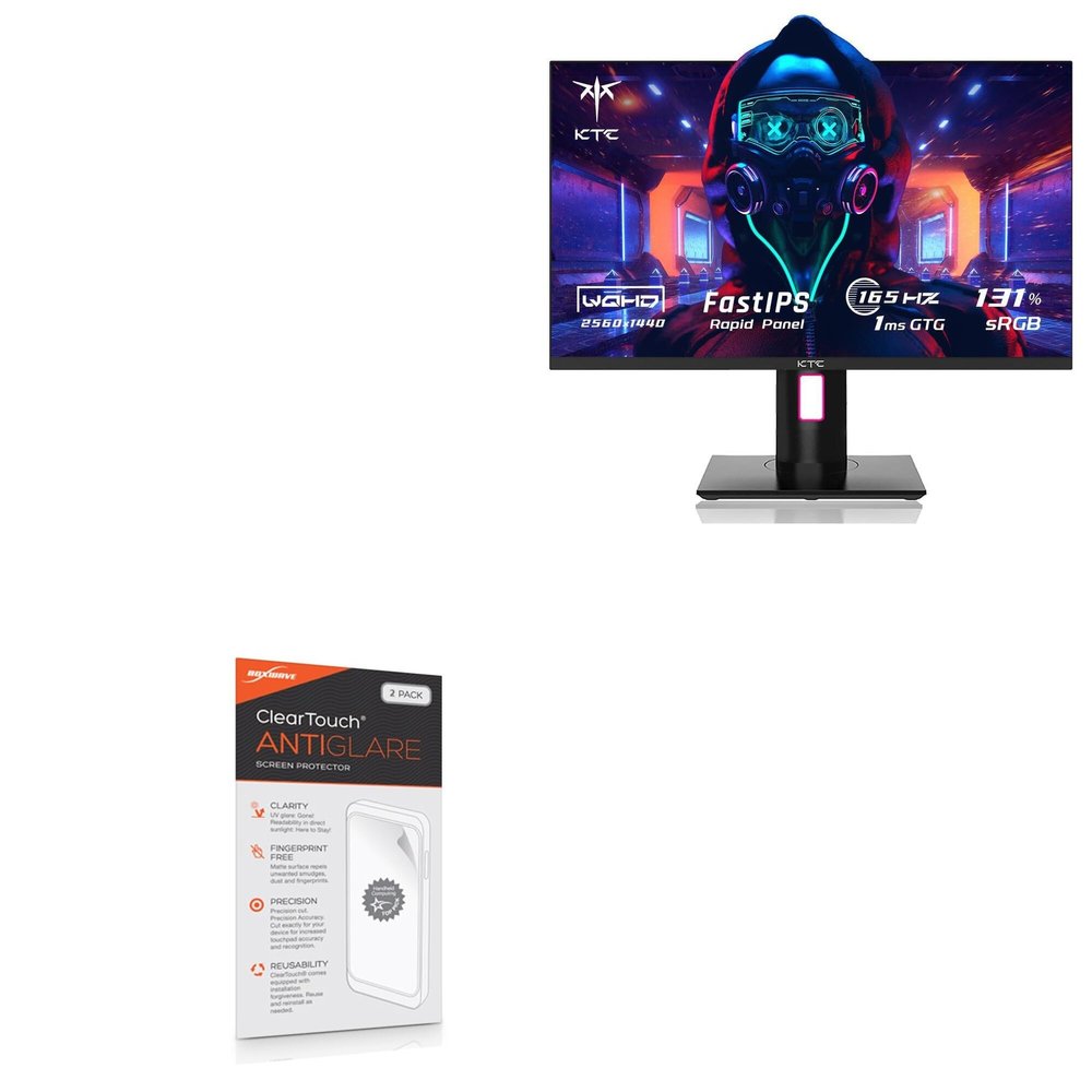 BoxWave Screen Protector Compatible with KTC H27T22 Gaming Monitor (27") - ClearTouch Anti-Glare (2-Pack), Anti-Fingerprint Matte Film Skin