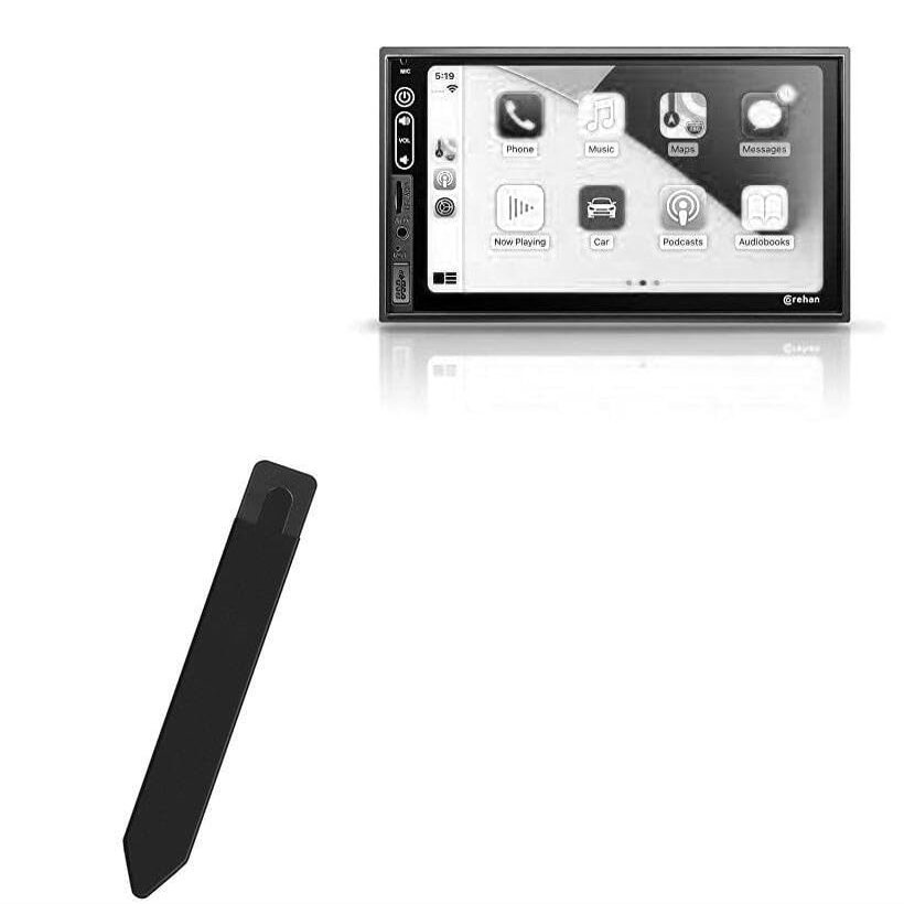 BoxWave Stylus Pouch Compatible with Corehan CS-JD-AACP-01 - Stylus PortaPouch, Pen Stylii Holder Carrier Portable Self-Adhesive - Jet Black
