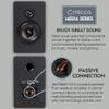 Micca MB42X G2 Passive Bookshelf Speakers for Home Theater Surround Sound, Stereo, and Passive Near Field Monitor, 2-Way (Black, Pair) view 2
