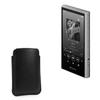 BoxWave Case Compatible with Sony Walkman NW-A306 - Genuine Leather Pouch, Slim Real Leather Luxury Lightweight Pocket - Nero Black view 1