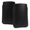 BoxWave Case Compatible with Sony Walkman NW-A306 - Genuine Leather Pouch, Slim Real Leather Luxury Lightweight Pocket - Nero Black view 2