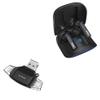 BoxWave Smart Gadget Compatible with ASUS ROG Cetra True Wireless - AllReader SD Card Reader, microSD Card Reader SD Compact USB - Jet Black view 1