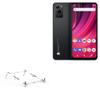 BoxWave Stand and Mount Compatible with BLU F92e - Pocket Aluminum Stand 3-in-1, Portable Multi Angle Viewing Riser - Metallic Silver view 1