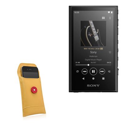 BoxWave Case Compatible with Sony Walkman NW-A300 - Manila Leather Envelope, Retro Envelope Style Hip Cover