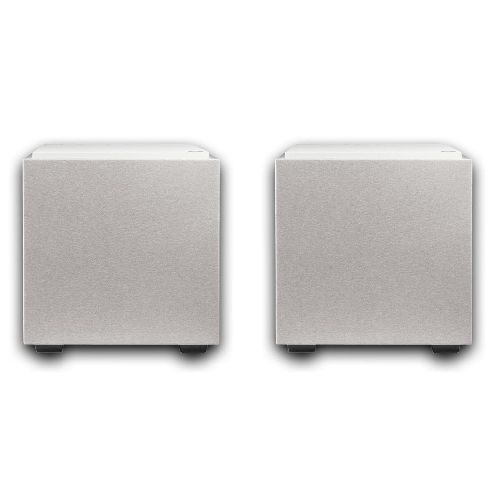 Definitive Technology 2 Descend DN10 10" Subwoofers Digitally Optimized for Movies and Music | 2 Speakers, White | 500W Peak Class D Amplifier | (2) Pressure-Coupled 10" Bass Radiators