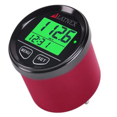 LATNEX SP-GPS95 Universal Digital GPS Speedometer Waterproof. Displays Speed(MPH/KMH), Distance Traveled and Time - Suitable for ATV UTV-Marine-Boats-Motorcycle- Automobile Motor Vehicle Bikes (Red)