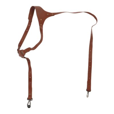 Haofy SLR Camera Strap Scratch Proof Leather Vintage Camera Shoulder Strap Snap Lock Buckle (Left Shoulder Strap)