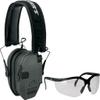 Walker's Razor Slim Electronic Muff and Glasses Combo - Gray view 1