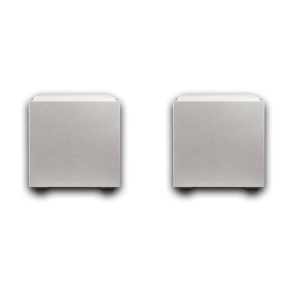 Definitive Technology 2 Descend DN8 8" Subwoofers Digitally Optimized for Movies and Music | 2 Speakers, White | 500W Peak Class D Amplifier | (2) Pressure-Coupled 8" Bass Radiators