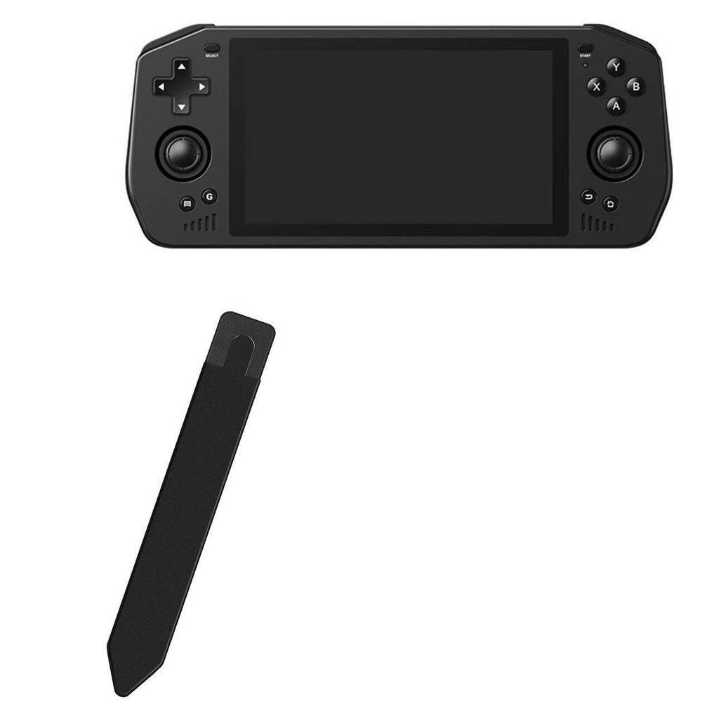 BoxWave Stylus Pouch Compatible with Petforu POWKIDDY X28 Handheld Game Console (5.5") - Stylus PortaPouch, Pen Stylii Holder Carrier Portable Self-Adhesive - Jet Black